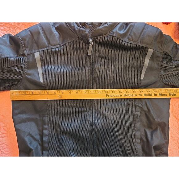 Bilt Motorcycle Jacket Size L Black Padded Back & Arms Mesh Front Used - Picture 5 of 12